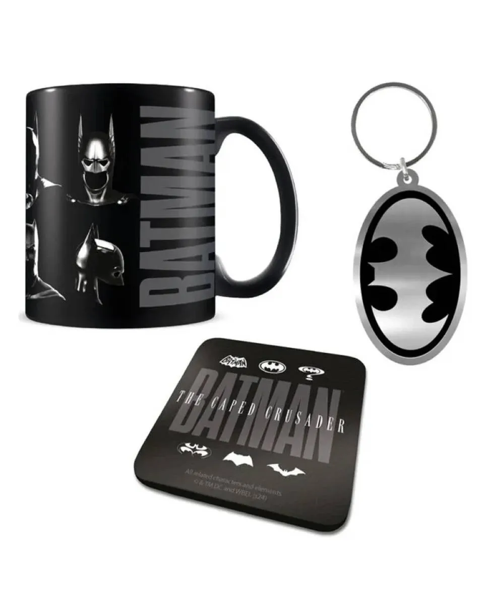 Gift Set - Batman - The Caped Crusader - Šolja, Podmetač & Privezak 