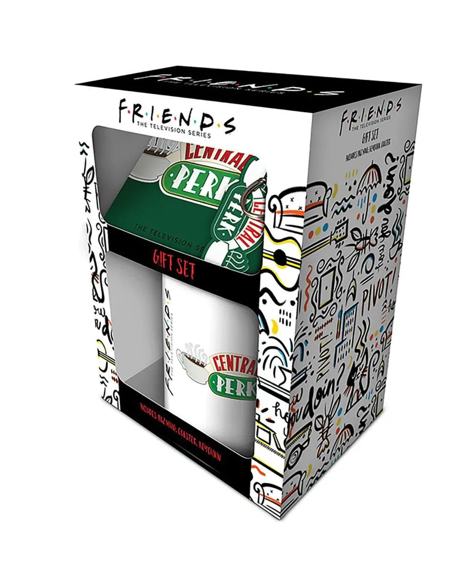 Gift Set - F.R.I.E.N.D.S - Šolja, Podmetač & Privezak 