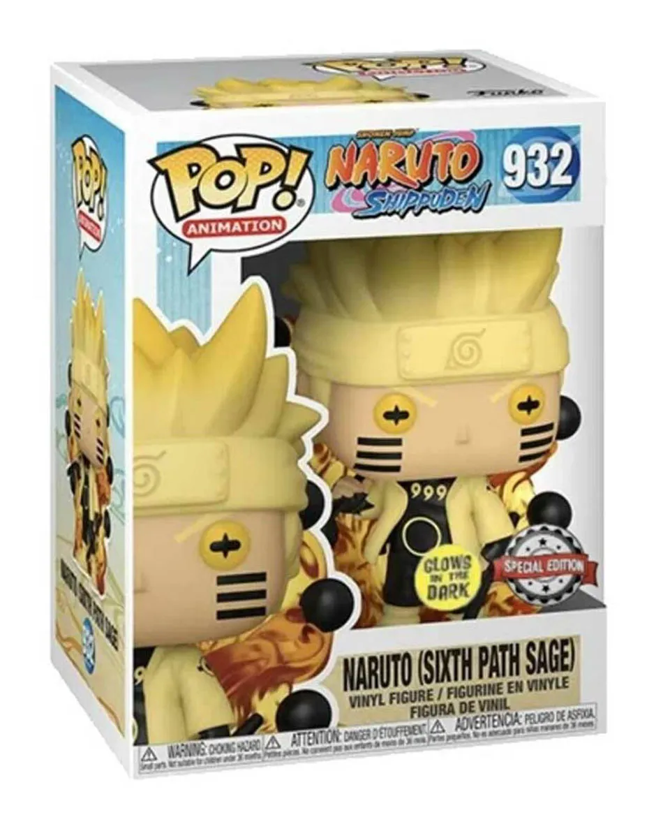 Bobble Figure Anime - Naruto Shippuden POP! - Naruto Six Path Sage (Glow) 