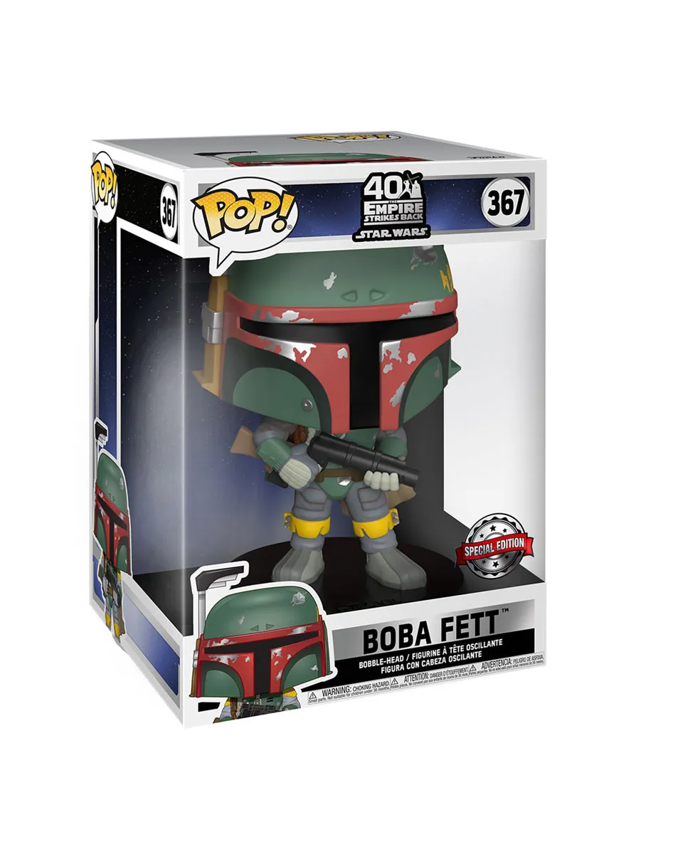 Bobble Figure Star Wars 40 Years Empire Strikes Back POP! - Boba Fett 25cm 