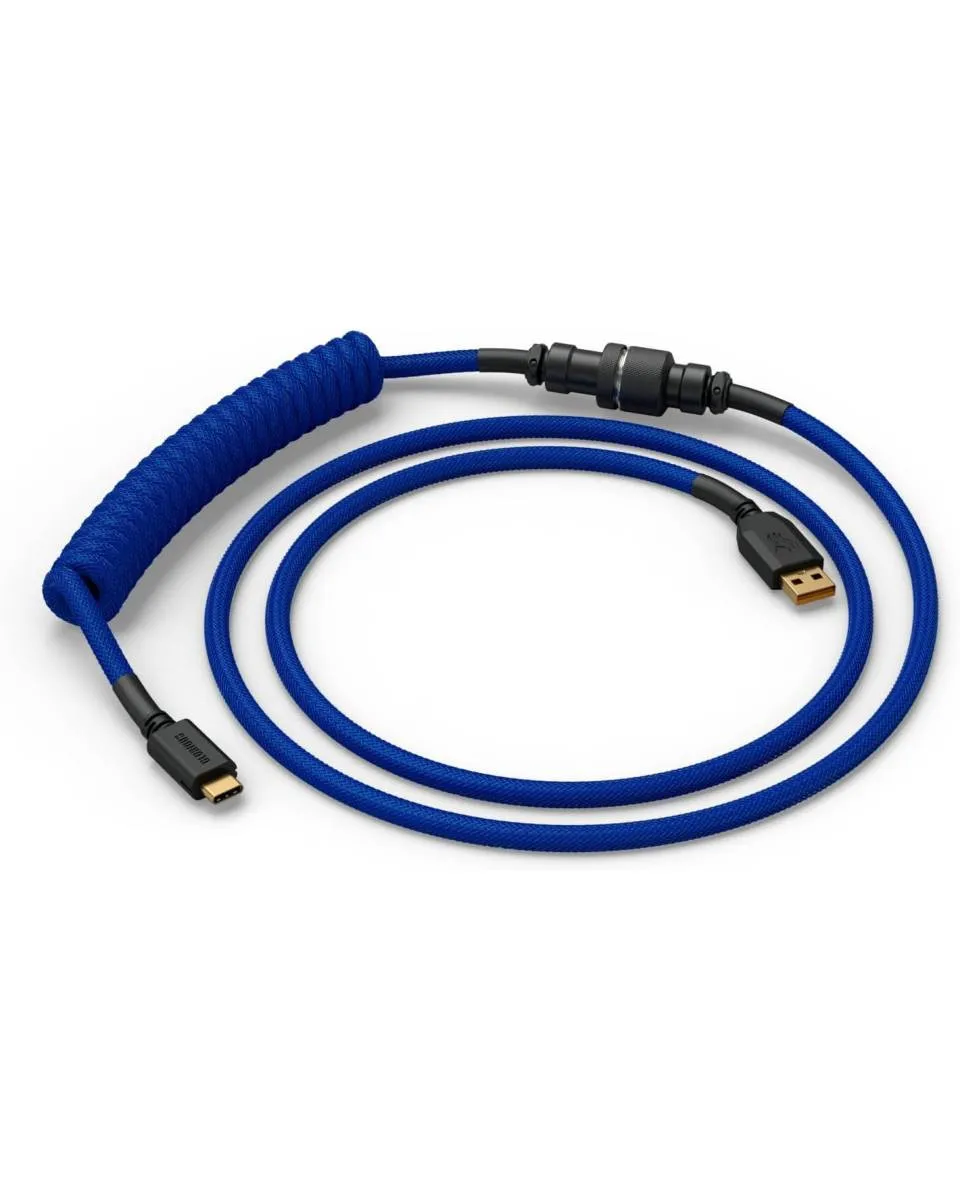 Kabl Glorious Coiled Cable USB-C - Cobalt Blue 