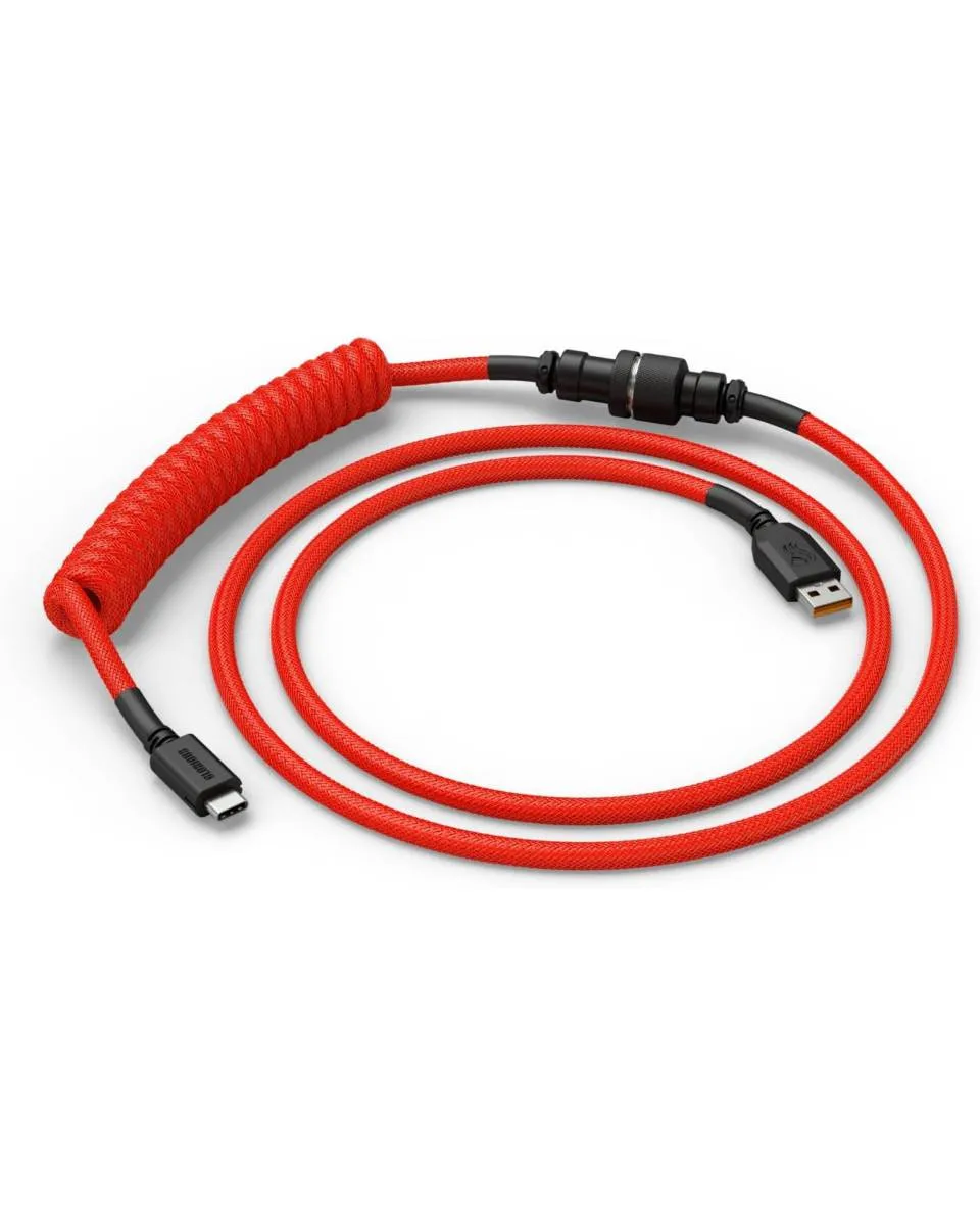 Kabl Glorious Coiled Cable USB-C - Crimson Red 