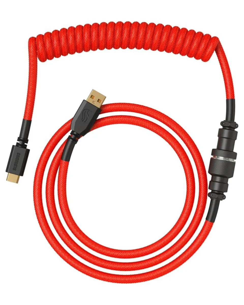 Kabl Glorious Coiled Cable USB-C - Crimson Red 