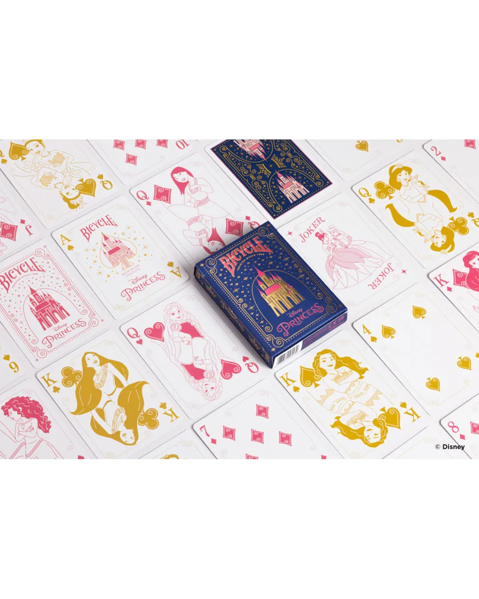 Karte Bicycle Disney - Princess Pink & Navy - Playing Cards 