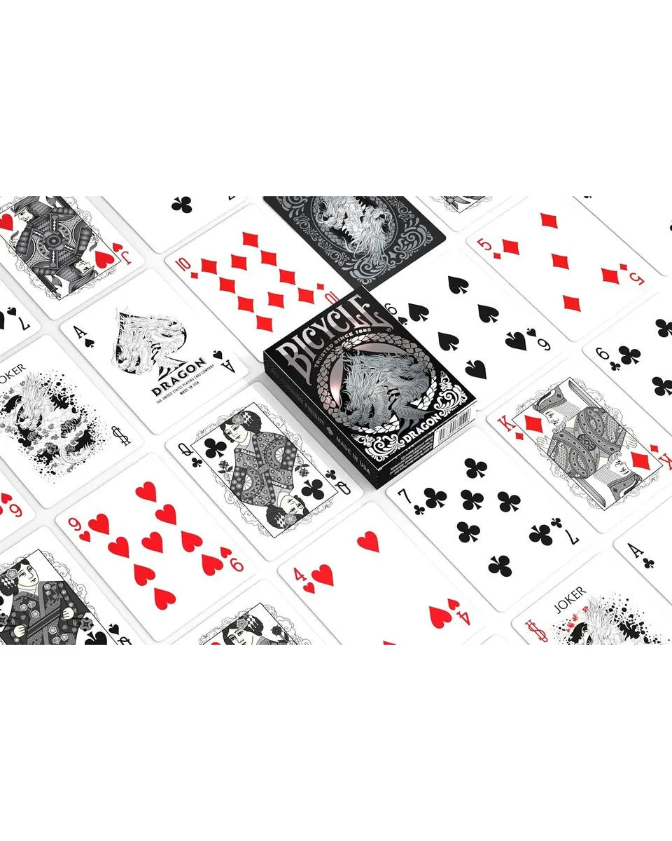 Karte Bicycle Ultimates - Black Dragon - Playing Cards 