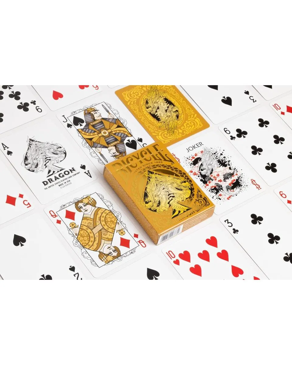 Karte Bicycle Ultimates - Gold Dragon - Playing Cards 