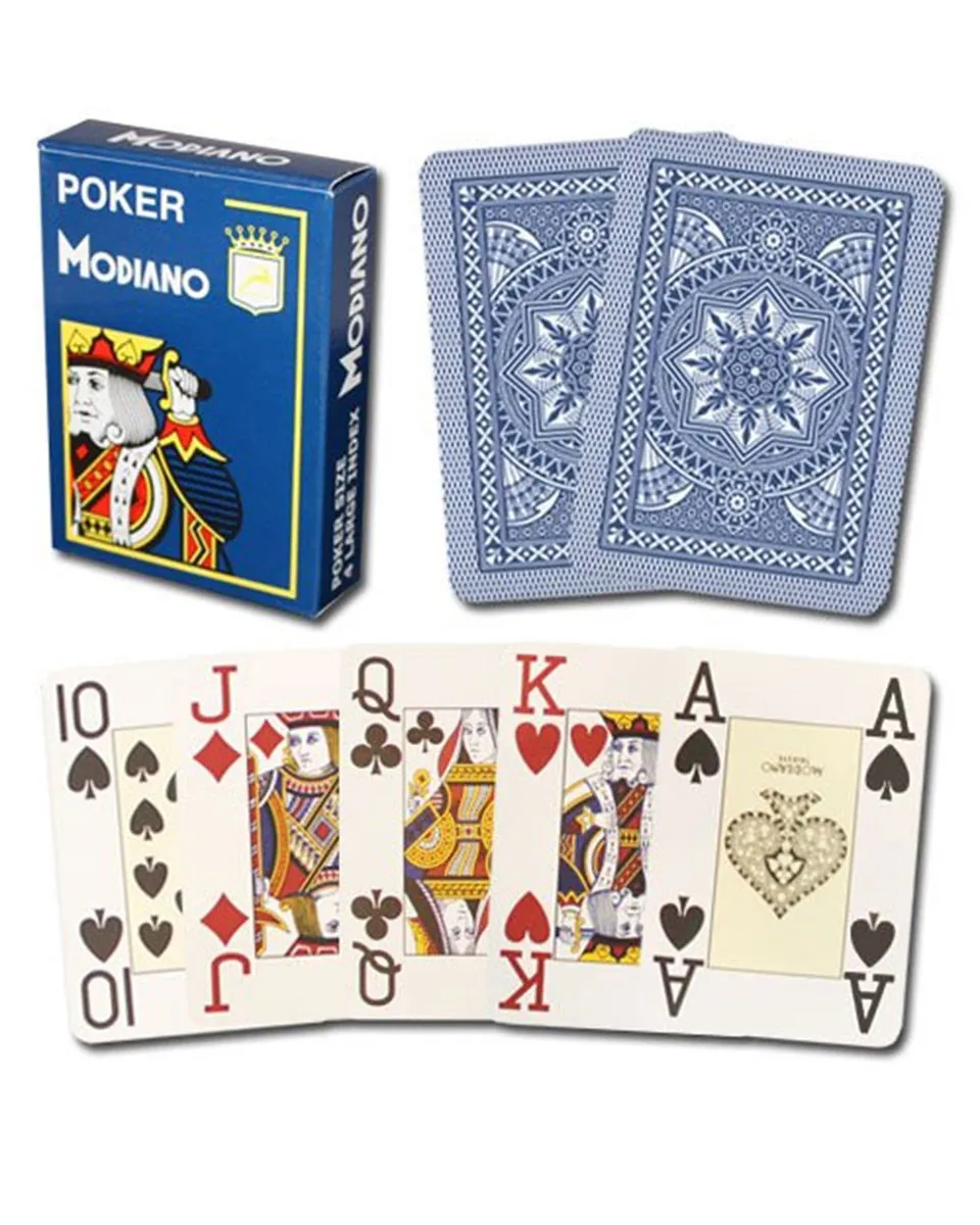 Karte Modiano - Poker 4 Jumbo - Blue 