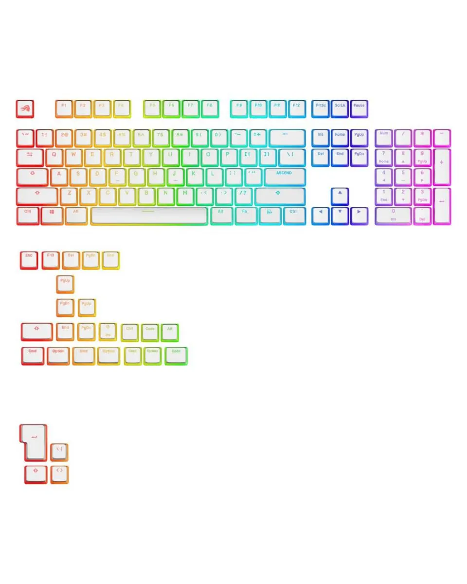 Keycaps Glorious Aura V3 - White 