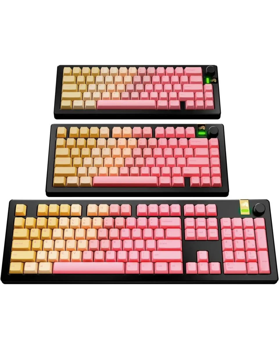 Keycaps Glorious GPBT Gradient - Grapefruit 