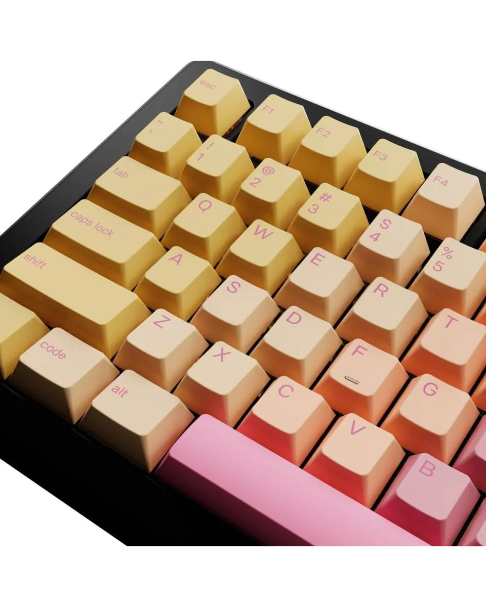 Keycaps Glorious GPBT Gradient - Grapefruit 