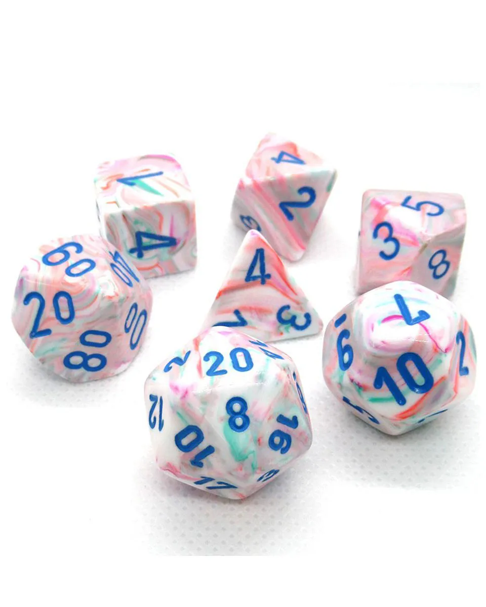 Kockice Chessex - Festive - Pop Art & Blue (7) 
