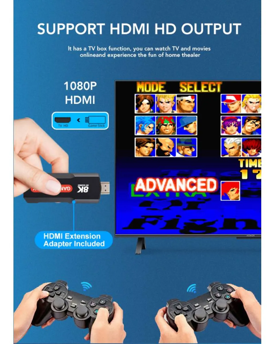 Konzola Nikeda Retro Q9 MAX TV Stick 