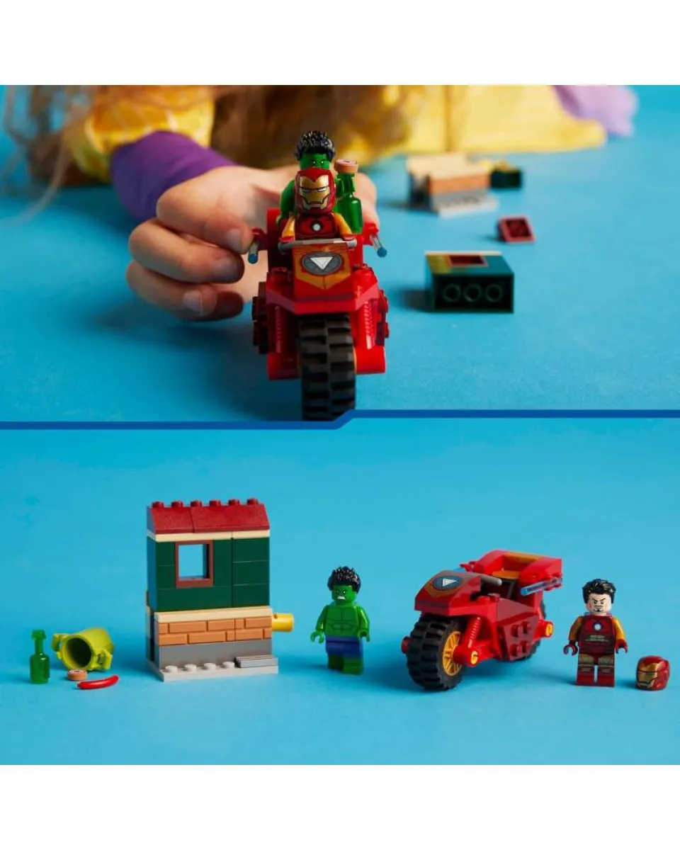 LEGO Marvel - Iron Man With Bike And The Hulk 