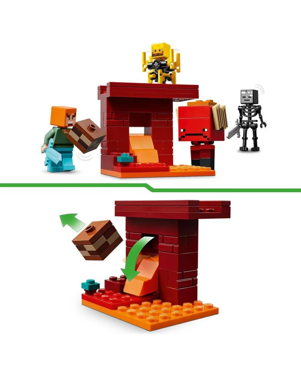 LEGO Minecraft - The Nether Lava Battle 