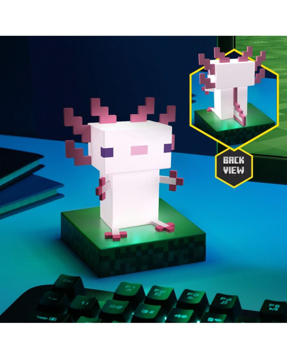 Lampa Paladone Minecraft - Axolotl Icon Light | Games Online Shop