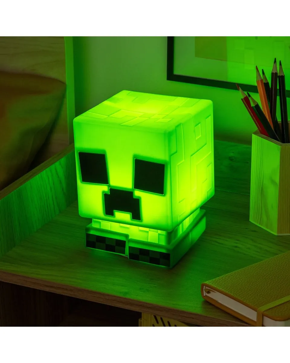 Lampa Paladone Minecraft - Creeper SquishyGlo Silicone Light Rechargeable 
