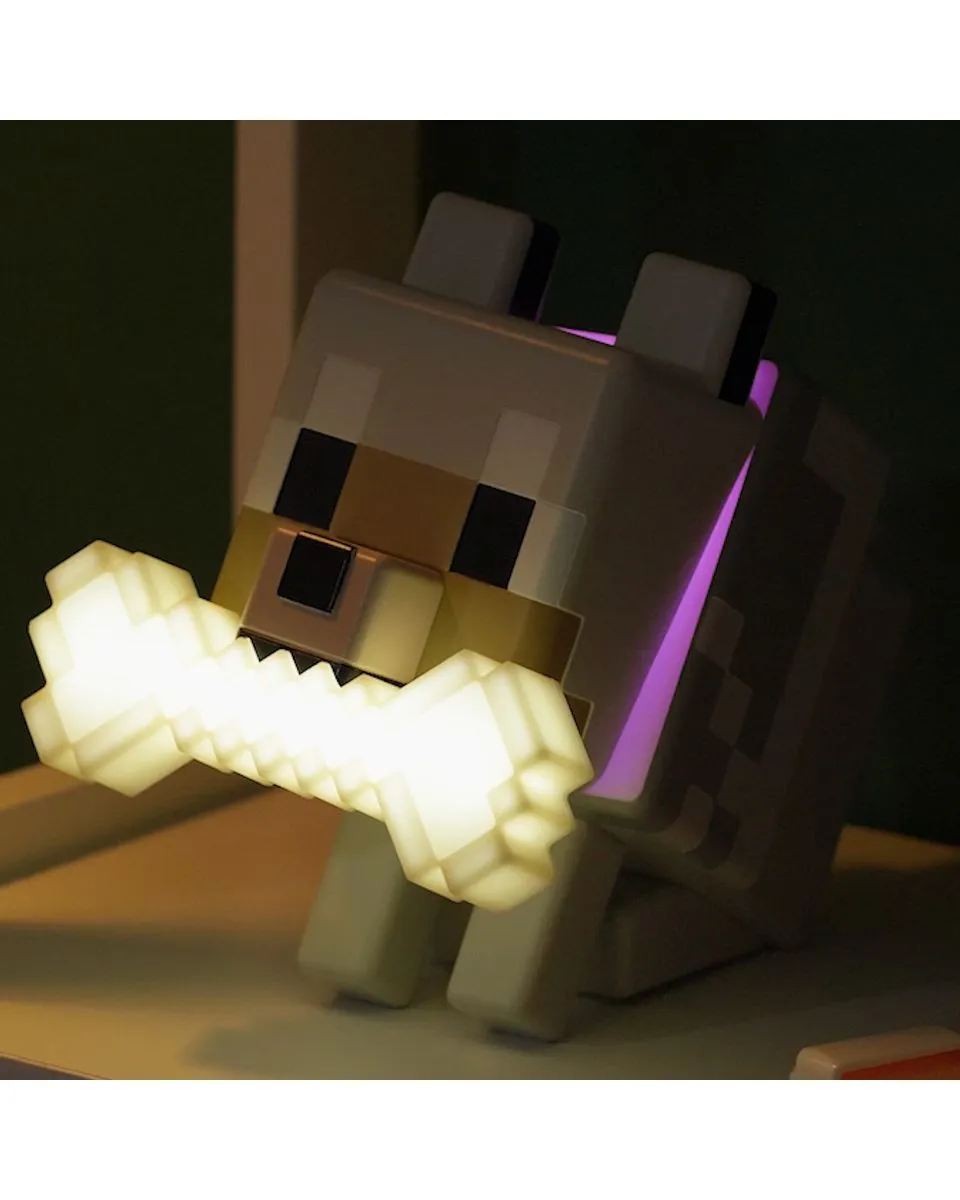 Lampa Paladone Minecraft - Wolf GloBuddies Light 