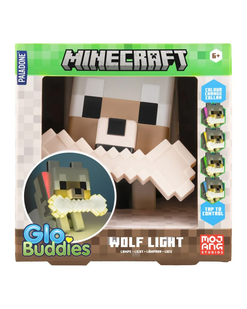 Lampa Paladone Minecraft - Wolf GloBuddies Light 