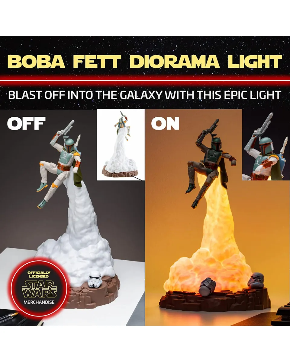 Lampa Paladone Star Wars - Boba Fett Diorama Light 