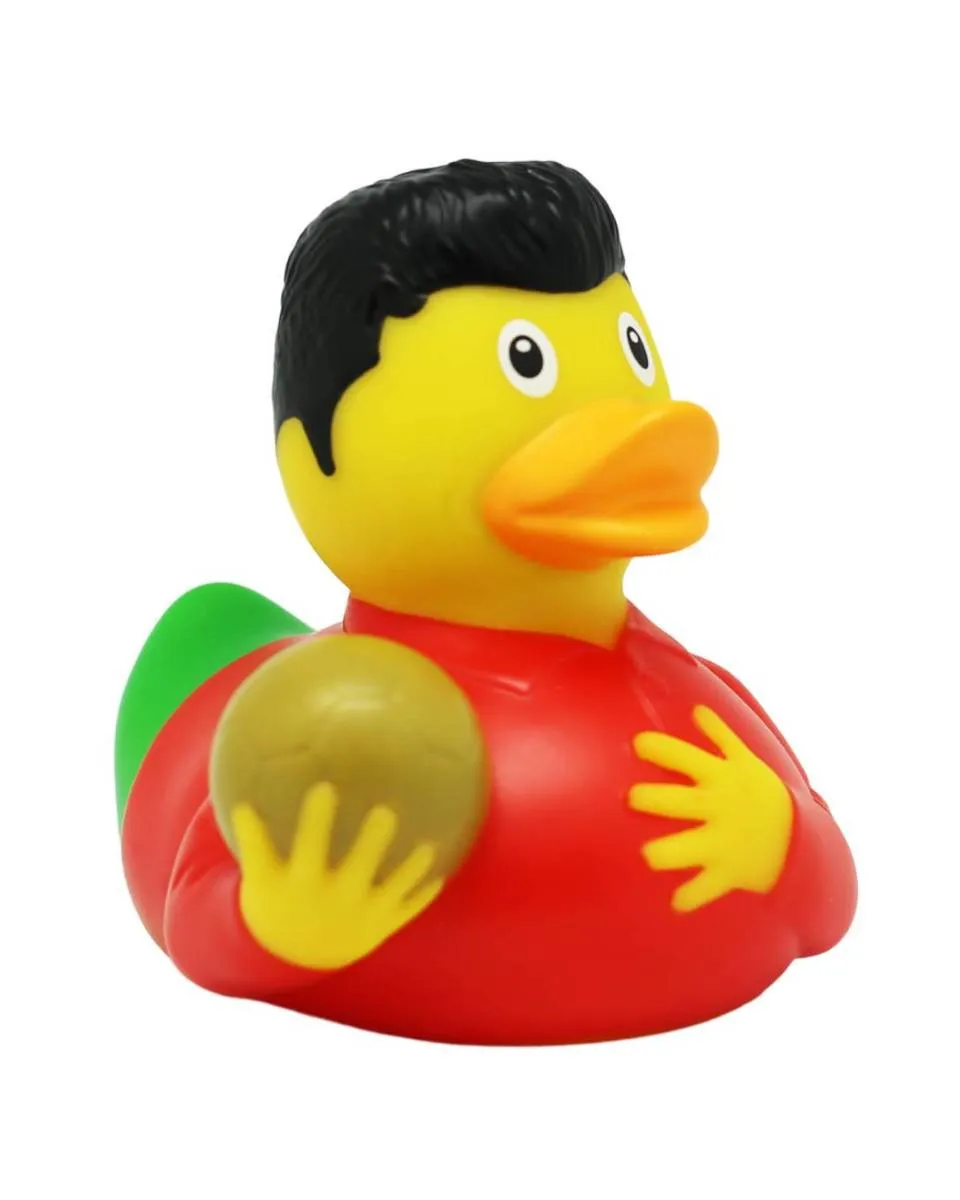 Lilalu Patkica - Football Star - Rubber Duck - green 