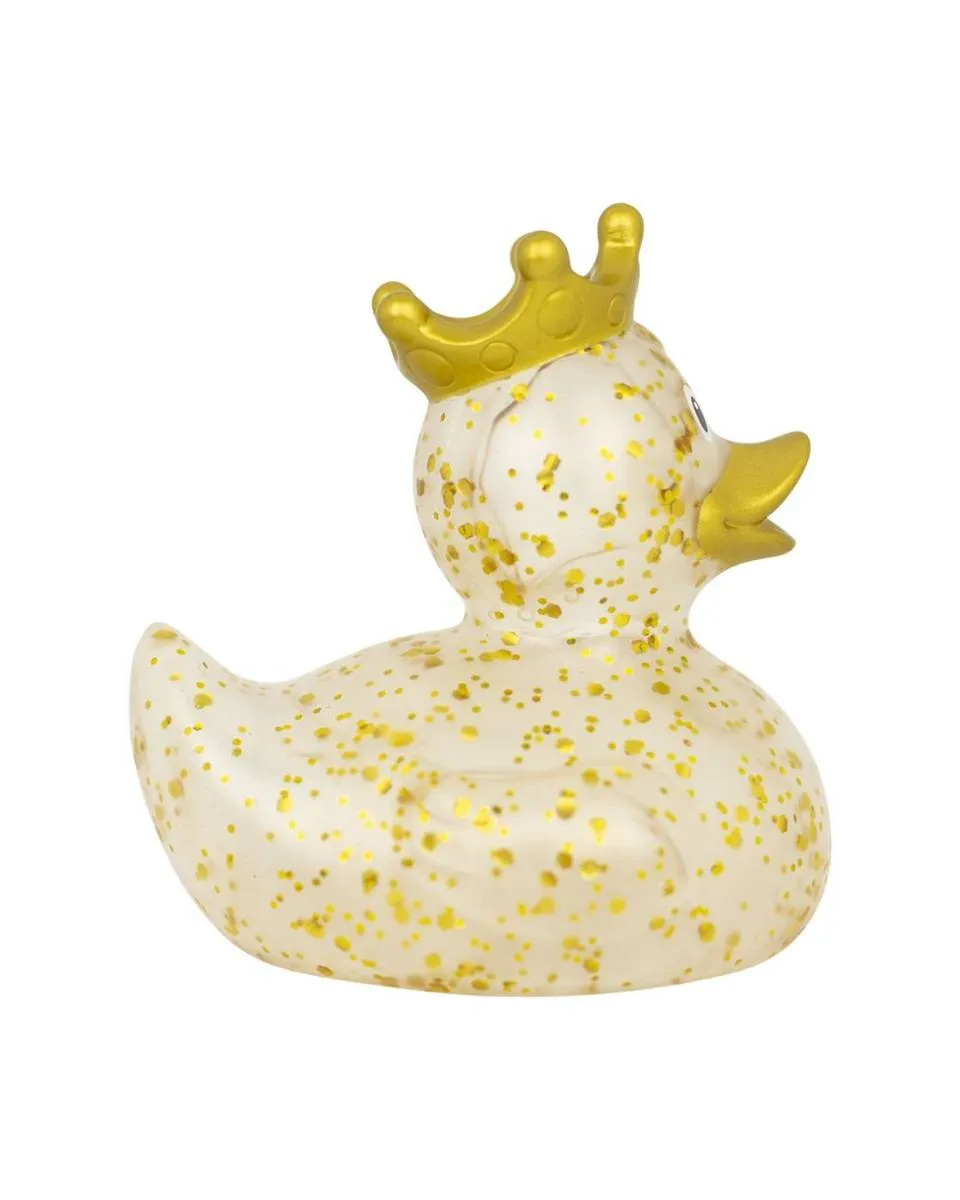 Lilalu Patkica - Glitter - Rubber Duck with crown - gold 