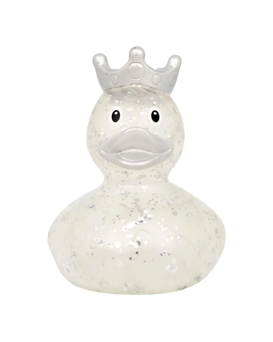 Lilalu Patkica - Glitter With Crown Silver - Rubber Duck 
