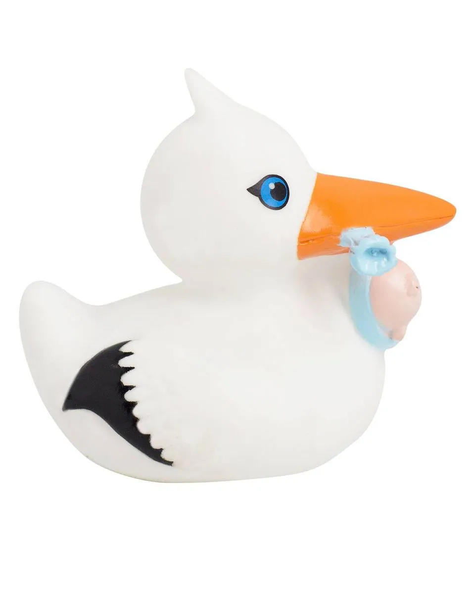 Lilalu Patkica - Stork - Rubber Duck with Baby 