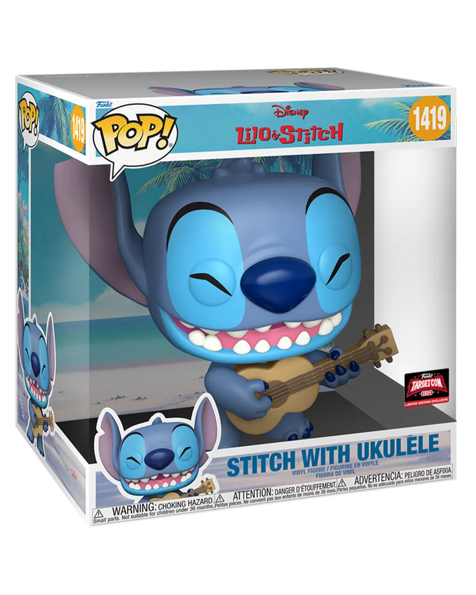 Bobble Figure Disney - Lilo & Stitch POP! - Stitch with Ukulele 