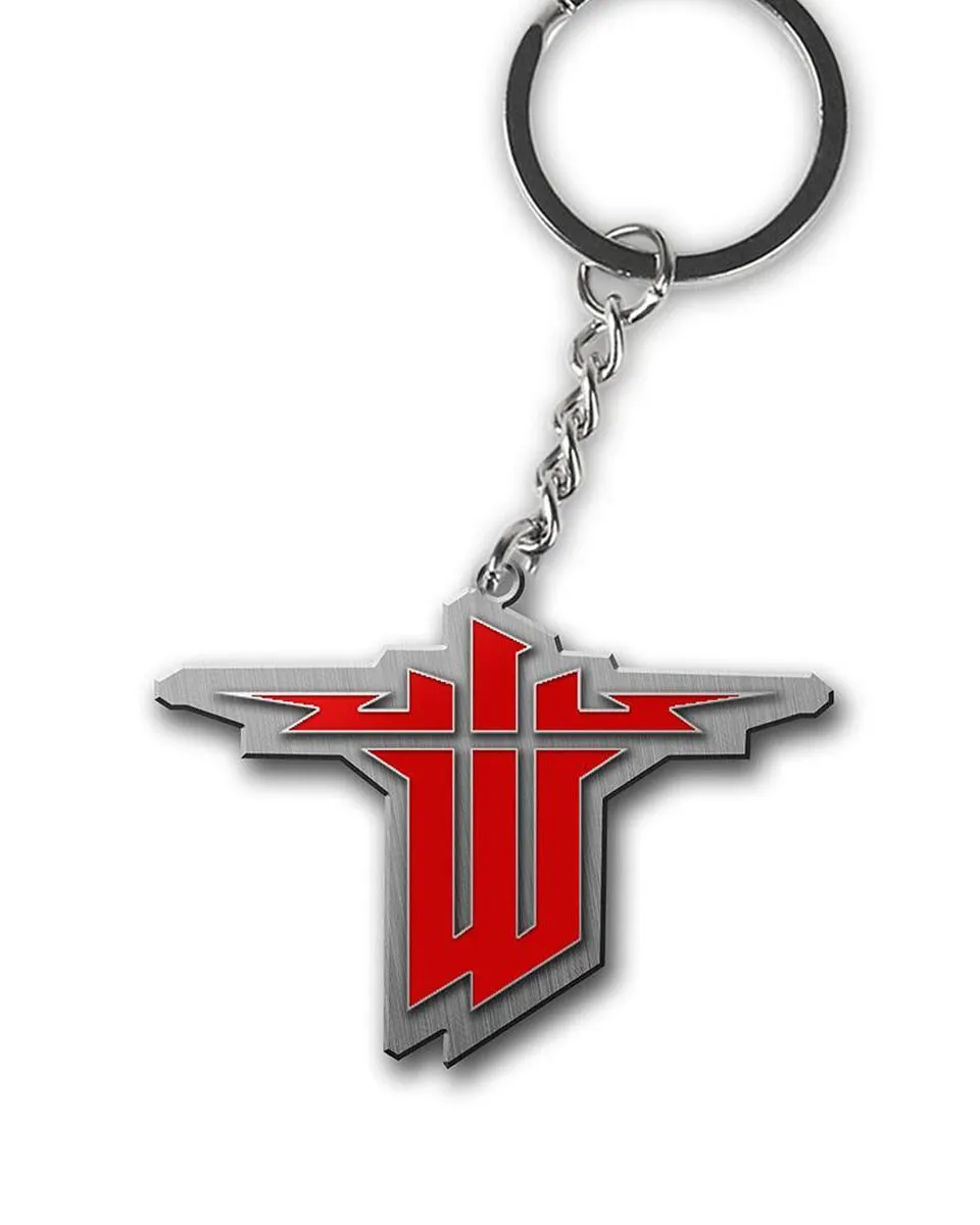 Privezak Wolfenstein - Classic Logo - Metal Keychain 