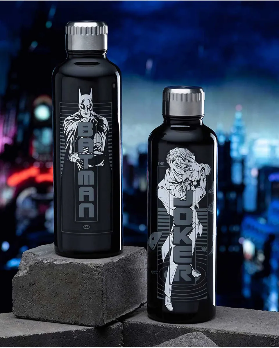 Boca Paladone Batman & Joker - Metal Water Bottle 