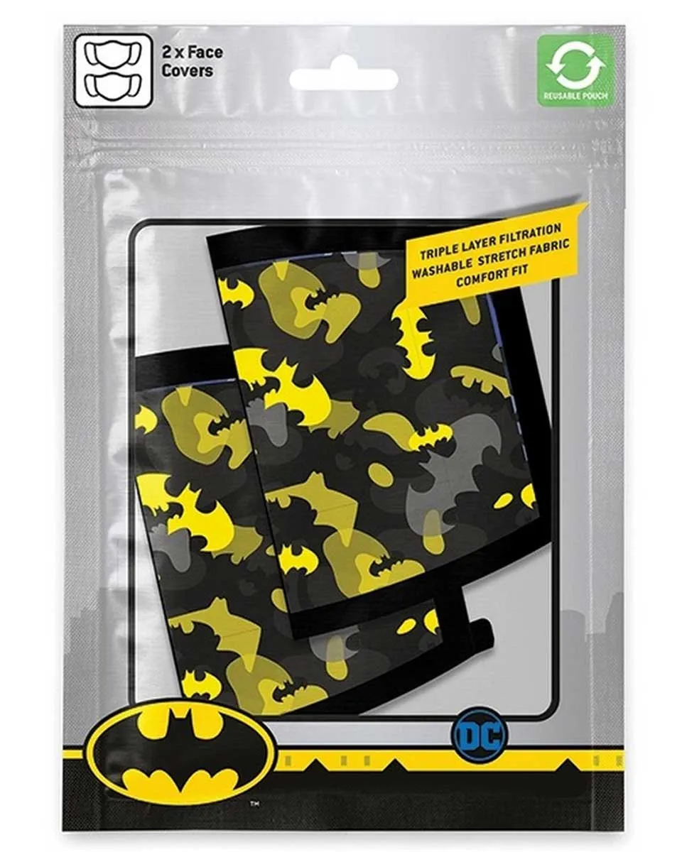 Maska Batman - Camo Yellow - Adult Size Face Mask 