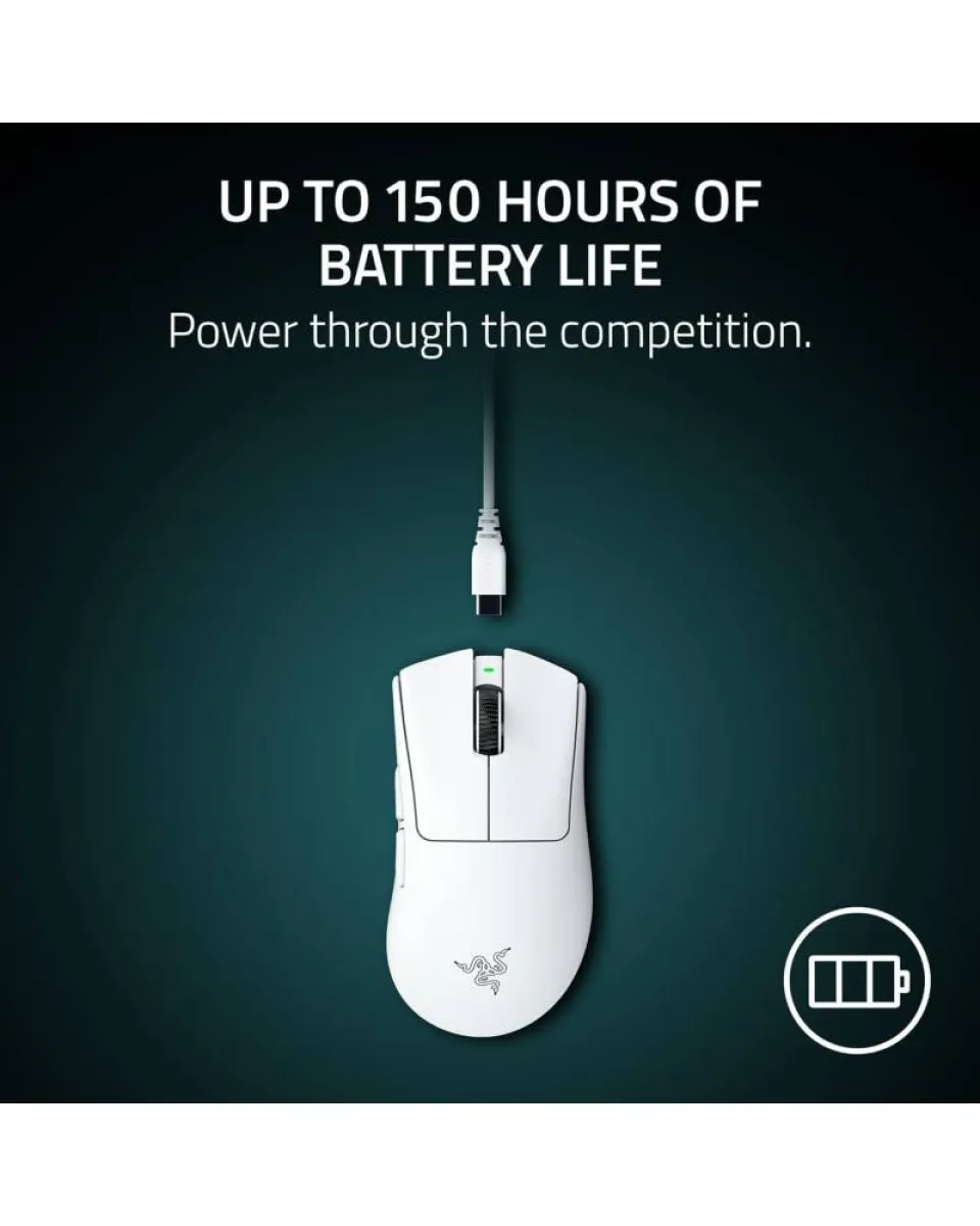 Miš Razer Deathadder V4 Pro - Wireless Esports  - White 