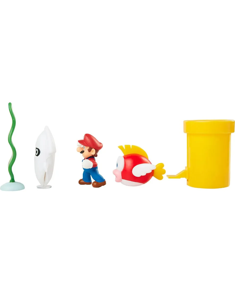 Mini Figure World of Nintendo - 5-Pack - Super Mario Underwater Diorama Set 