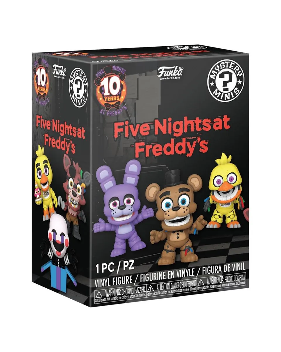 Mini Figure Funko - Five Nights at Freddy's 10th Anniversary - Mystery Minis 
