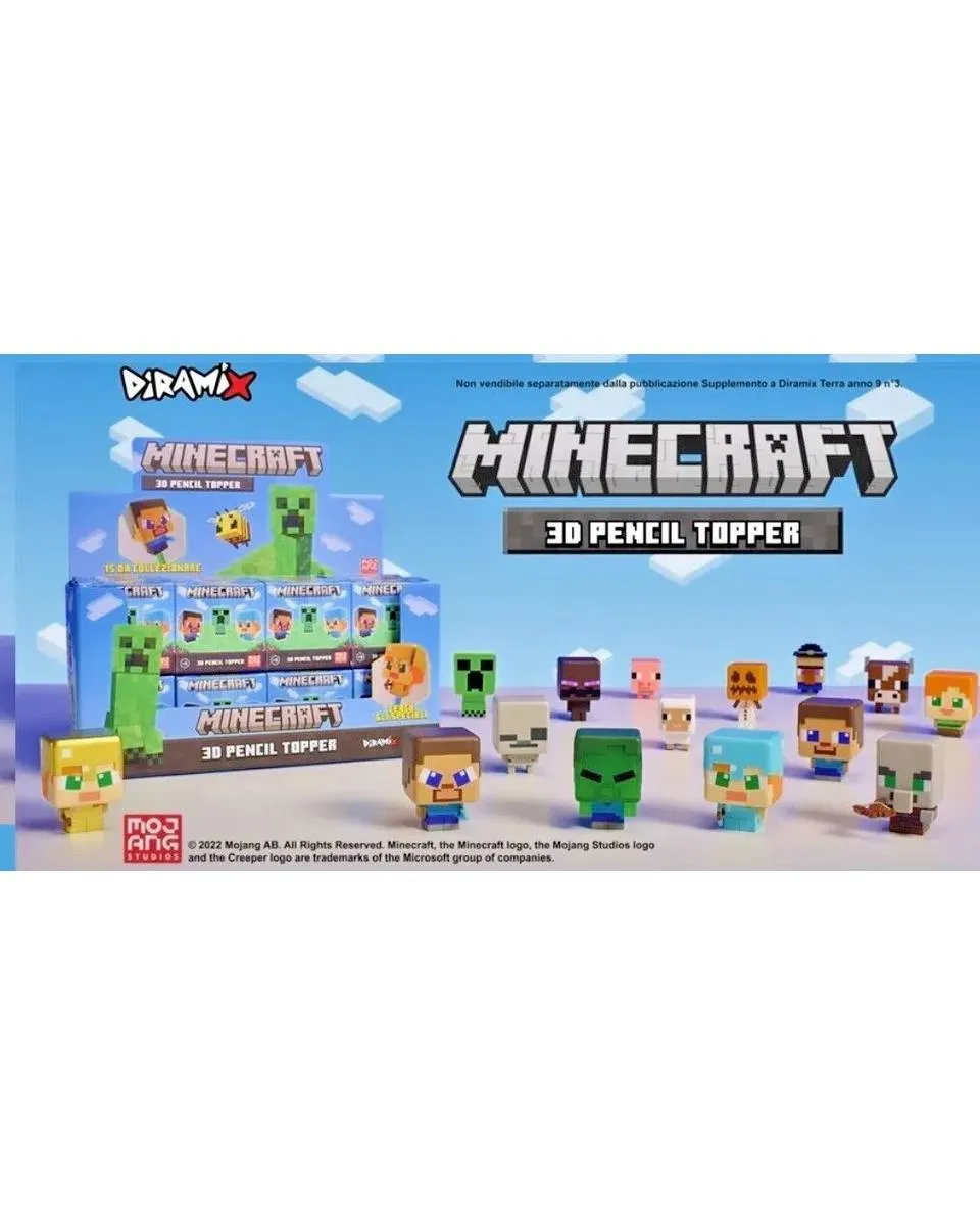 Mini Figure Minecraft - 3D Pencil Topper 