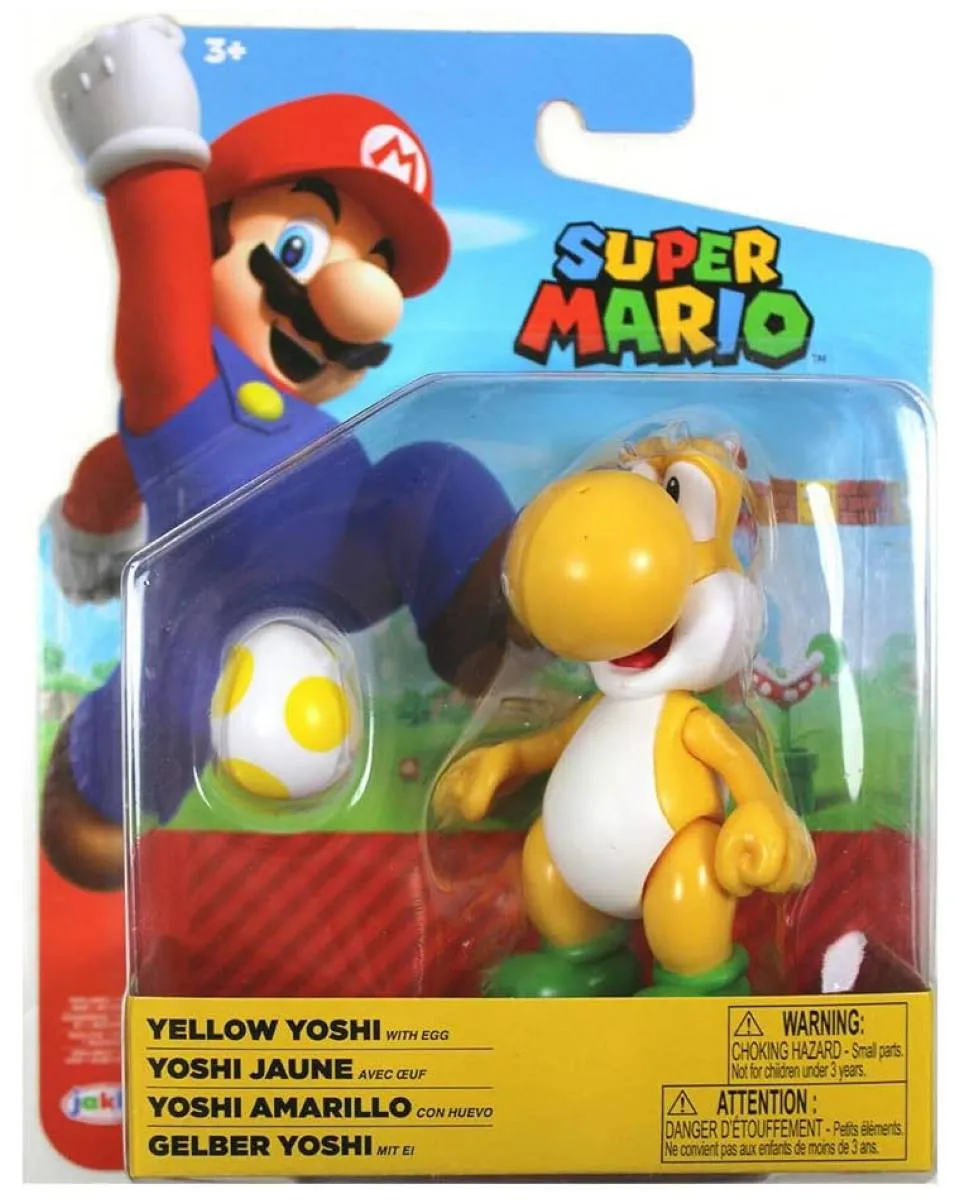 Mini Figure Super Mario - Wave 19 - Yellow Yoshi 