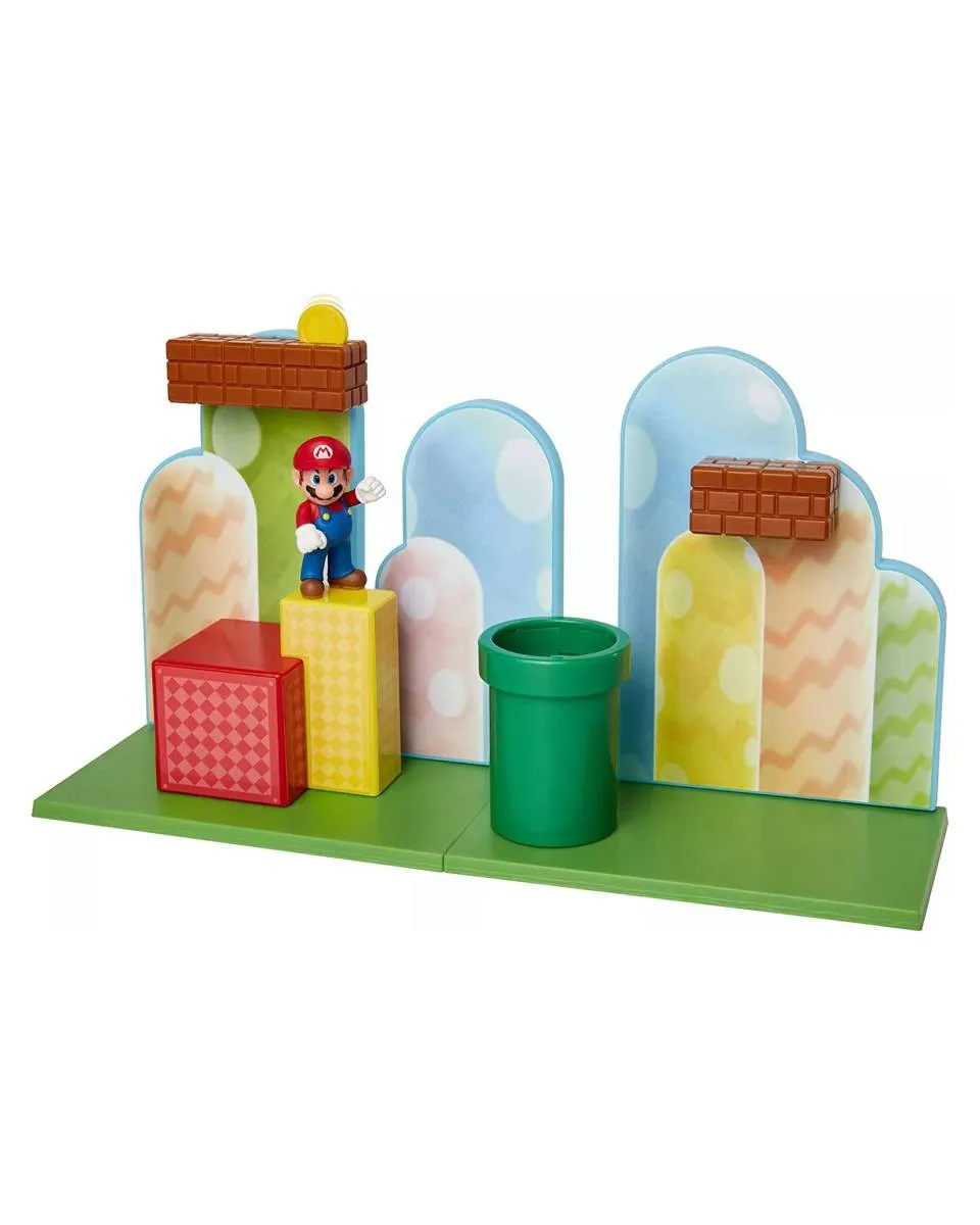Mini Figure World of Nintendo - 10-Pack - Super Mario Acorn Plains Diorama Set 