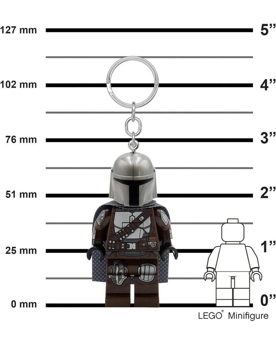 Mini-Flashlight with Keychains Lego Star Wars - Mandalorian 