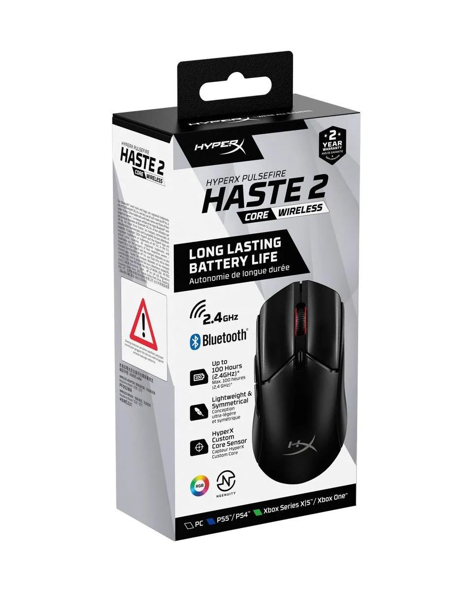 Miš HyperX Pulsefire Haste 2 Core Wireless - Black 