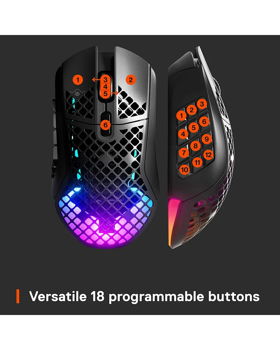 Miš SteelSeries AEROX 9 Wireless - Black 