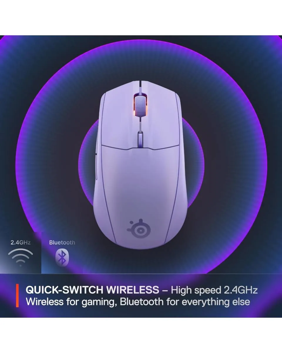 Miš SteelSeries RIVAL 3 Wireless V2 Lavender 