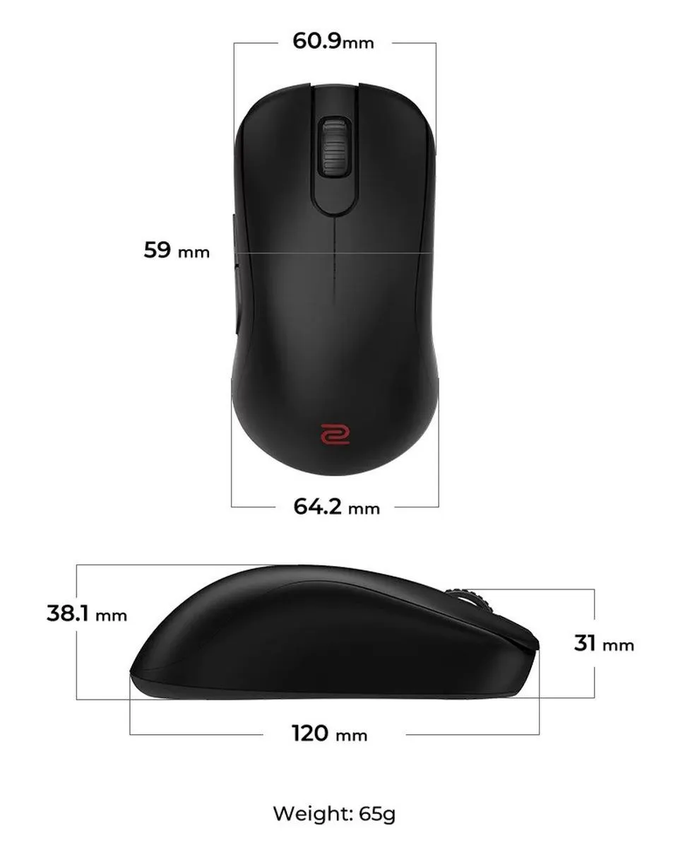 Miš Zowie S2-DW Wireless - Black 