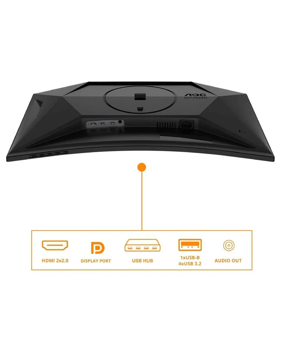 Monitor AOC 27“ Zakrivljen LED C27G4ZXU Black 