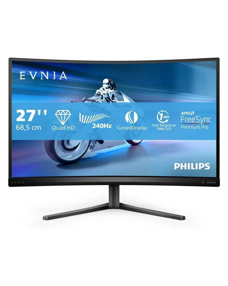 Monitor Philips Evnia 27'' VA 27M2C5500W/00 Black zakrivljen 