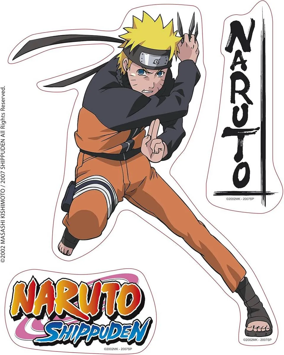 Nalepnice AbyStyle -  Naruto Shippuden - Naruto & Jiraiya 