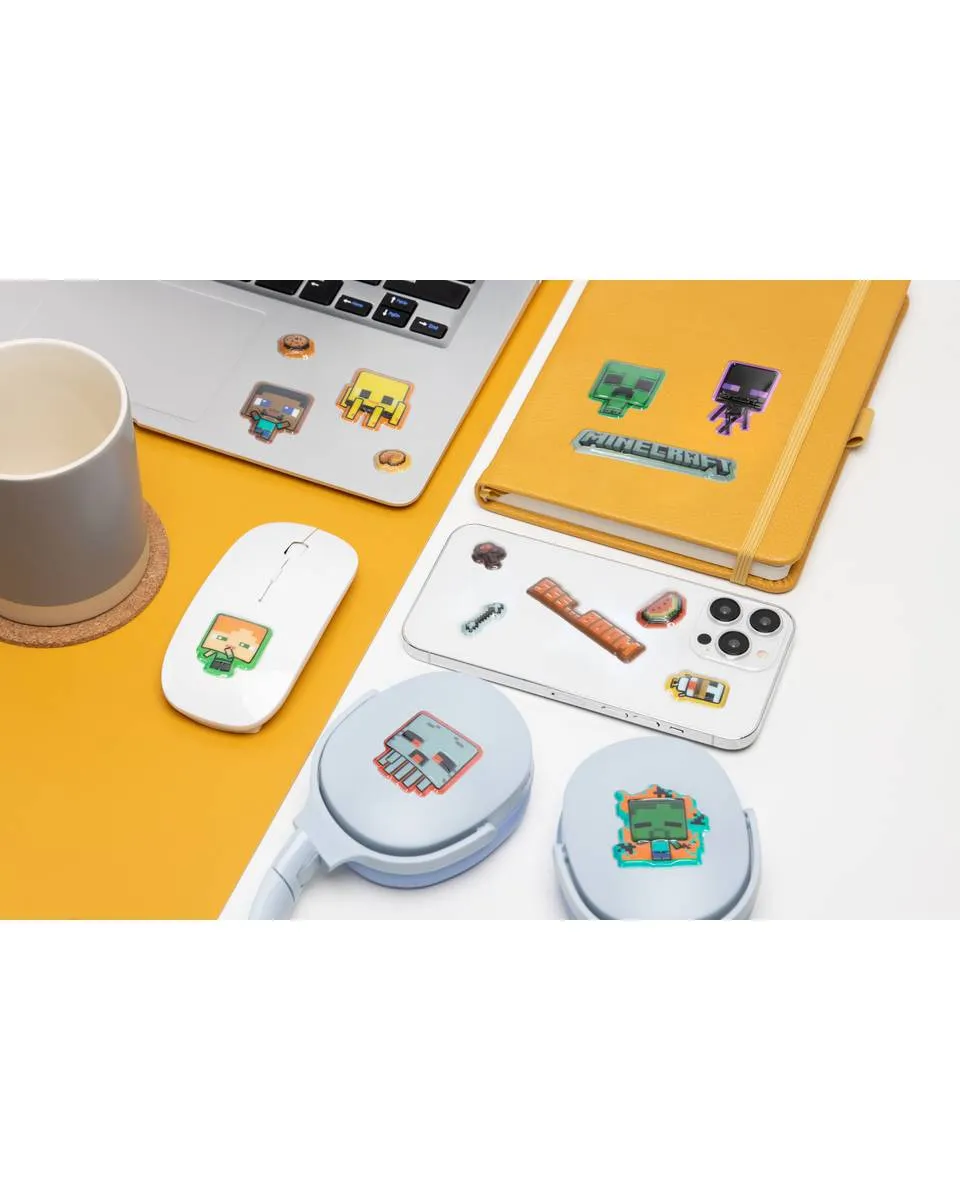 Nalepnice Paladone - Minecraft Puffy Gadget Decals 