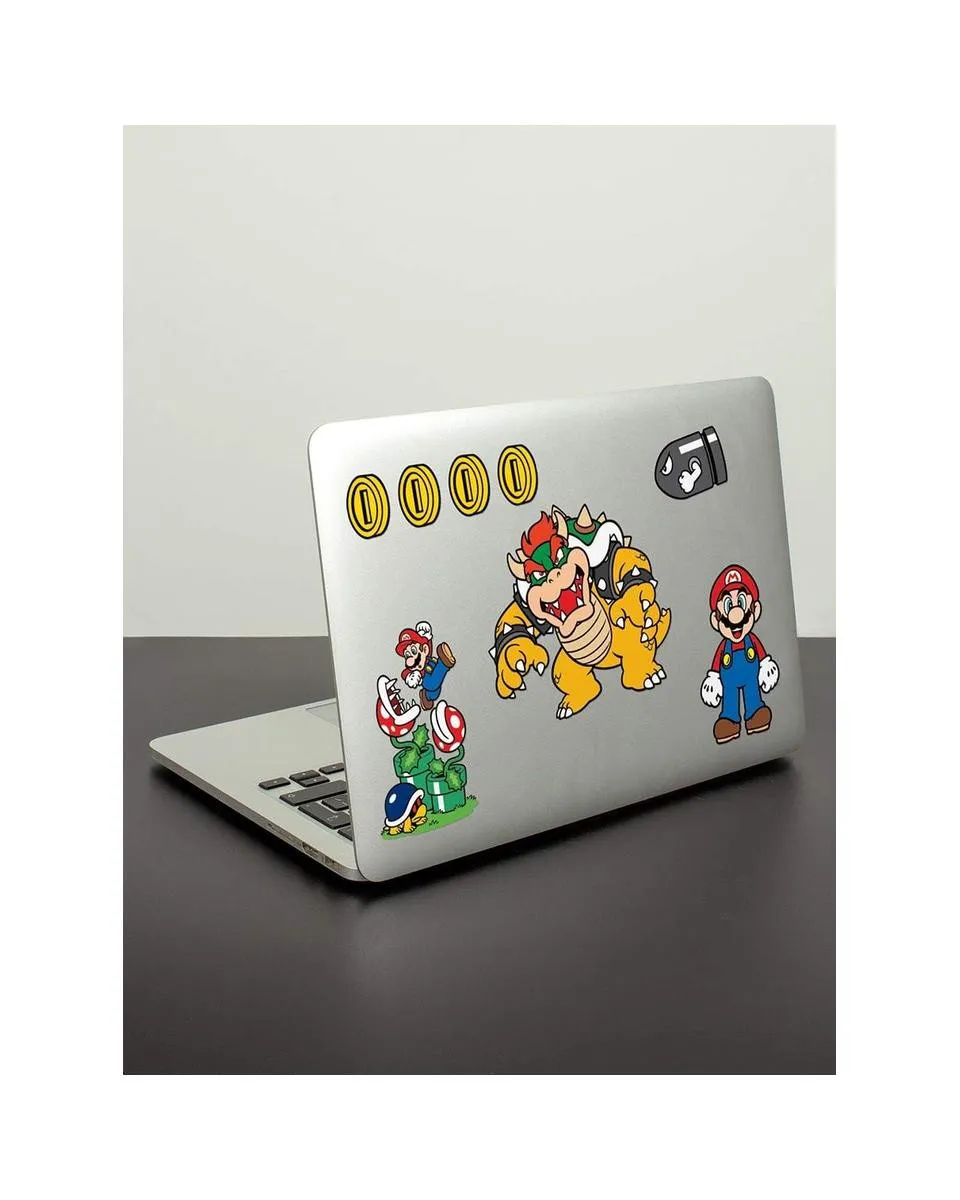 Nalepnice Super Mario - Mushroom Kingdom - Tech Stickers 