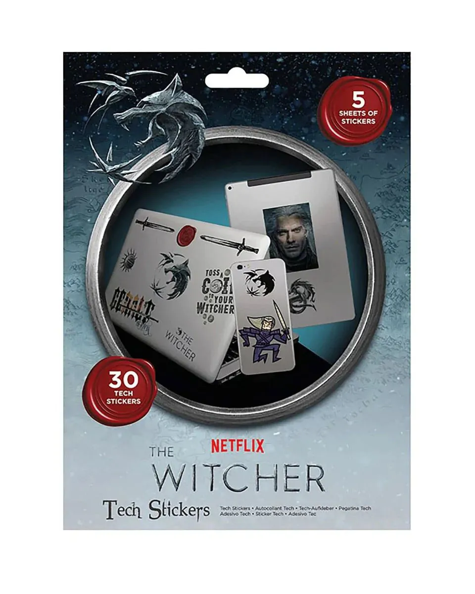 Nalepnice The Witcher - Monster Hunter - Tech Stickers 