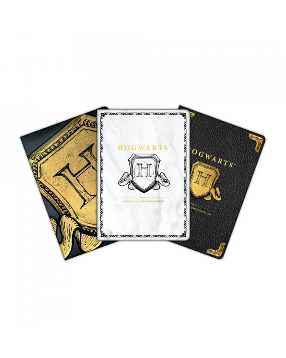 Notes Harry Potter - A6 3-Pack - Hogwarts Shield 