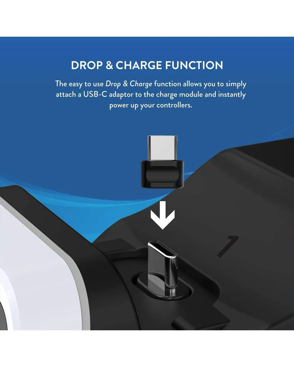 Numskull Playstation 5 Fast Charging Dock For 2 Controllers 